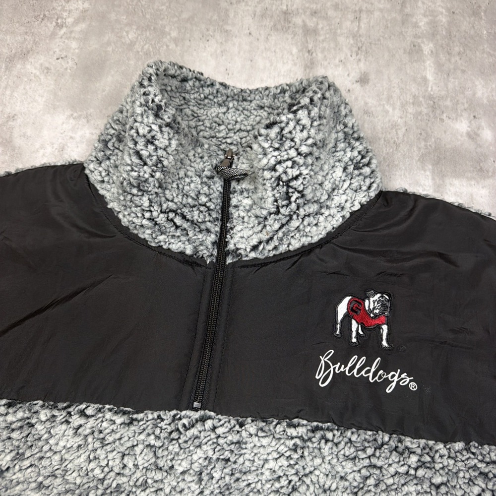 Gameday Couture Georgia Bulldogs Sherpa Pullover Fleece 1/4 Zip XXL NCAA - Picture 3 of 6